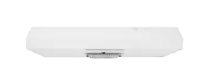Photo 1 of Arno 30 in. 240 CFM Convertible Under Cabinet Range Hood in White with Lighting and Charcoal Filter
