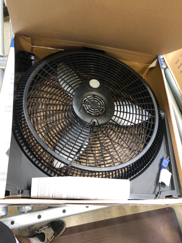 Photo 2 of 20 in. 3-Speed Air Circulator Floor Fan