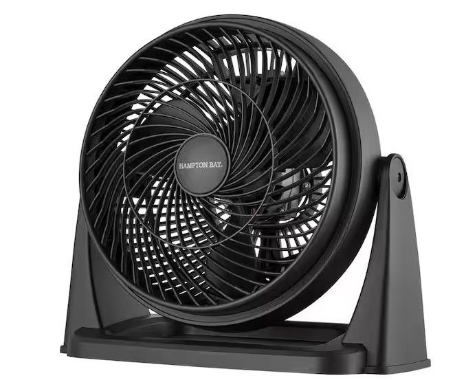 Photo 1 of 11 in. 3 Speed Portable Desk Fan in Black
