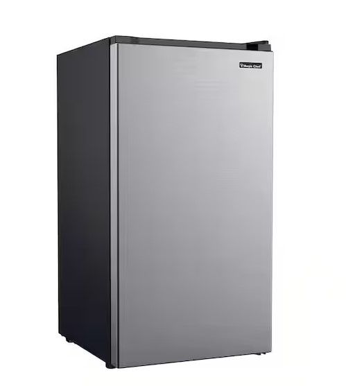 Photo 1 of MAGIC CHEF 3.2 cu. ft. Mini Fridge in Stainless Steel Look without Freezer
