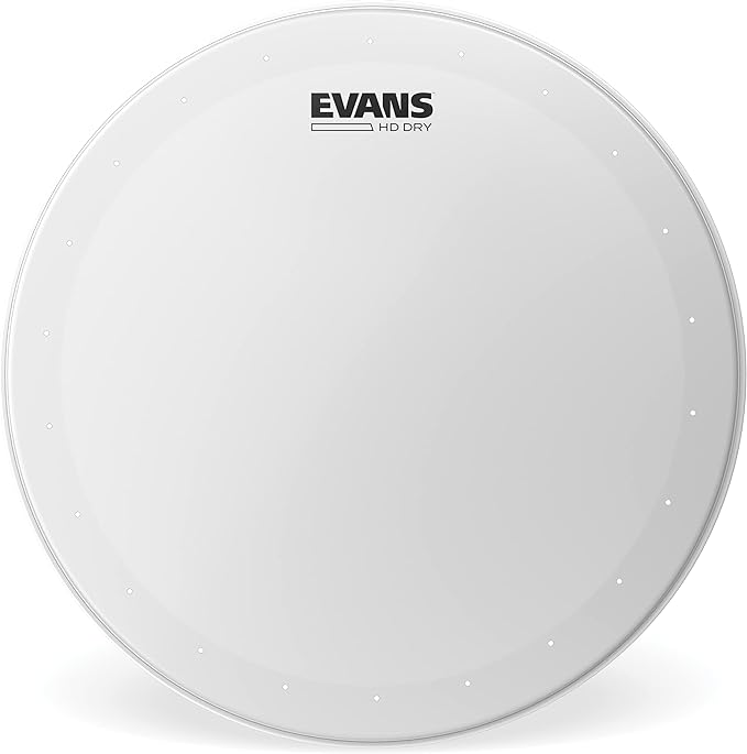 Photo 1 of Evans Genera HD Dry Snare Drum Head - 14 Snare Drum Head - Featuring Vent Holes to Control Sustain & Tighten Sound - Overtone Control - Coated with 2 Plies - 14 Inch