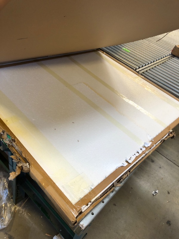 Photo 1 of GLSLAND Office Chair Mat, 46" x 55" Premium Tempered Glass Computer Desk Mats Hard Protect Floor, Easy Glide Swivel Chairs Used on Carpet in Home and Office Rectangle Heavy Duty 46"x 55" Clear