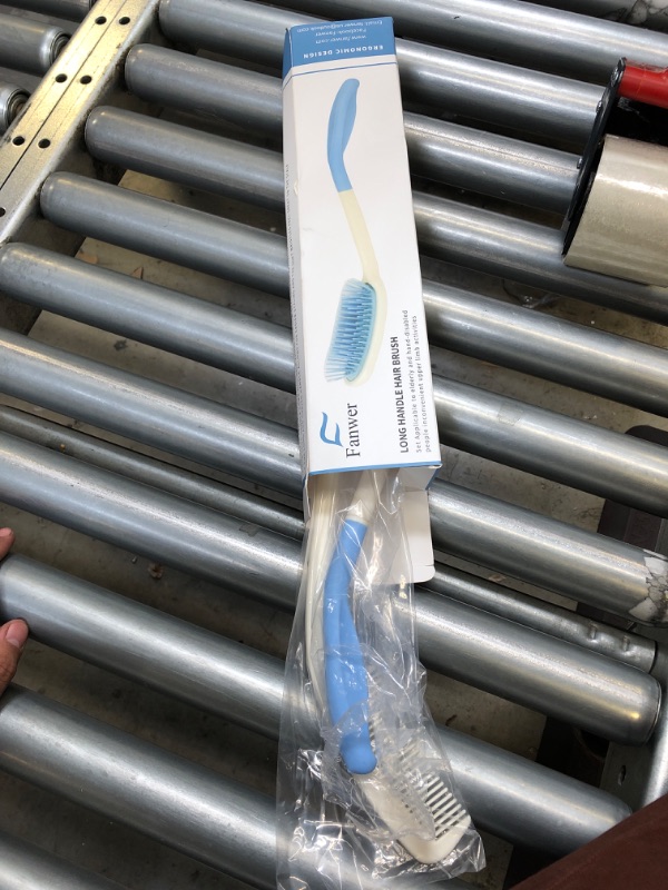 Photo 1 of Long Reach Handled Comb and Hair Brush Set Applicable to elderly and hand-disabled people inconvenient upper limb activities (2 pcs)