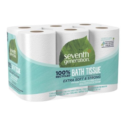 Photo 1 of 4 in. X 4 in. Bath Tissue 2-Ply (12-Pack)

