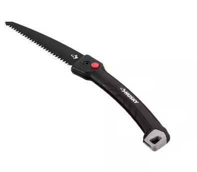 Photo 1 of Husky 10 in. Carbon Steel Blade Folding Pruning Saw
