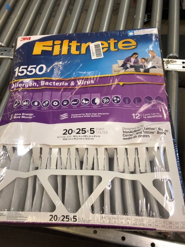 Photo 2 of 3M Filtrete Ultra Allergen Healthy Living Deep Pleat Furnace Filter