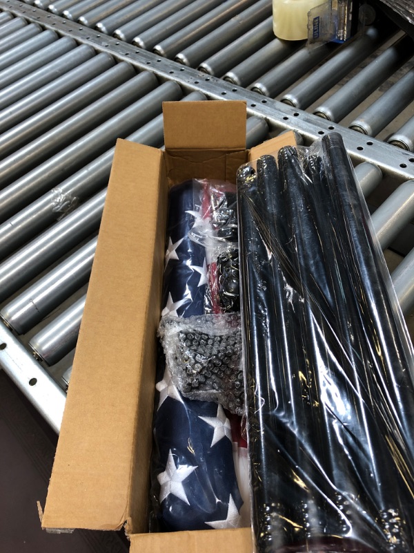 Photo 2 of 7-8FT Heavy Duty Flag Pole Kit for Outside – Tough US Steel Flag Poles for Outdoors in Ground All American Pole with 4x6 Embroidered Flag for Residential and Commercial – Made in USA by Rushmore