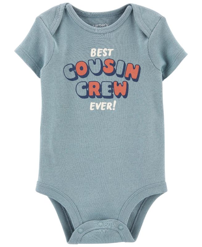 Photo 1 of Carter's Baby Boys or Baby Girls Best Cousin Short Sleeved Bodysuit 9M