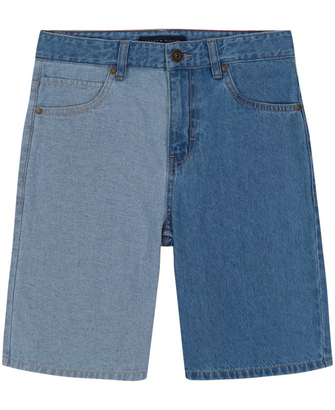 Photo 1 of SIZE 2T Tommy Hilfiger Toddler Boys Two Tone Loose Fit Denim Shorts - Two Tone