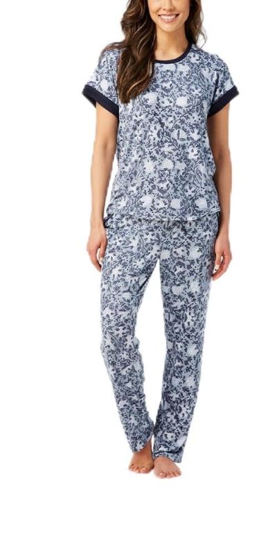 Photo 1 of SIZE XS Lucky Brand Women's Pajama Set - 3 Piece Sleep Shirt, Pajama Pants & Lounge Shorts,