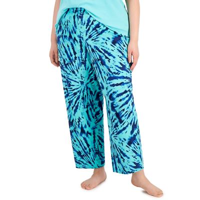 Photo 1 of SIZE 1X Jenni Plus Size Knit Pajama Pants,- Ocean Aqua Burst