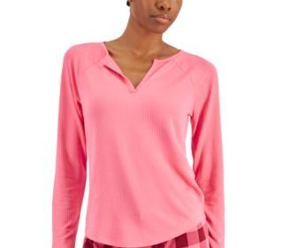 Photo 1 of SIZE S Jenni Women's Split-Neck Pajama Top,