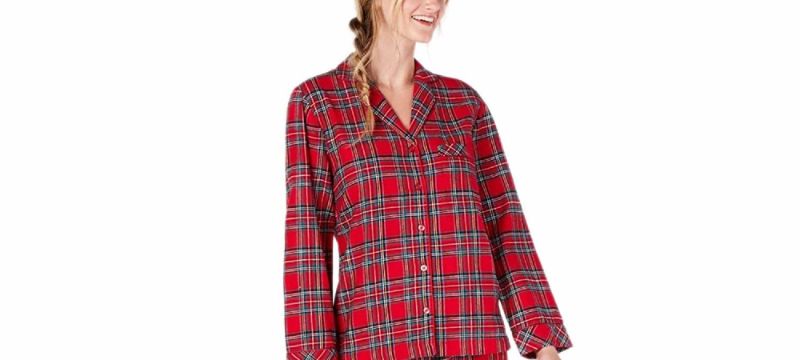 Photo 1 of SIZE S Women's Holiday Plaid PajamaTOP