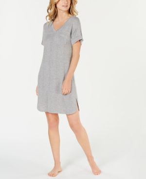 Photo 1 of SIZE XS Alfani Ultra Soft Ribbed Knit Sleepshirt Nightgown-Heather Grey