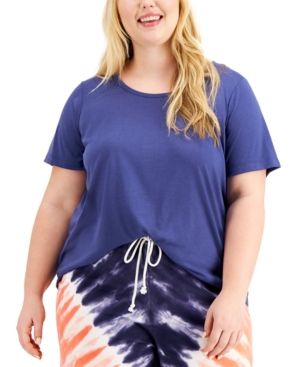 Photo 1 of Jenni Plus Size 2X Solid Pajama T-Shirt,