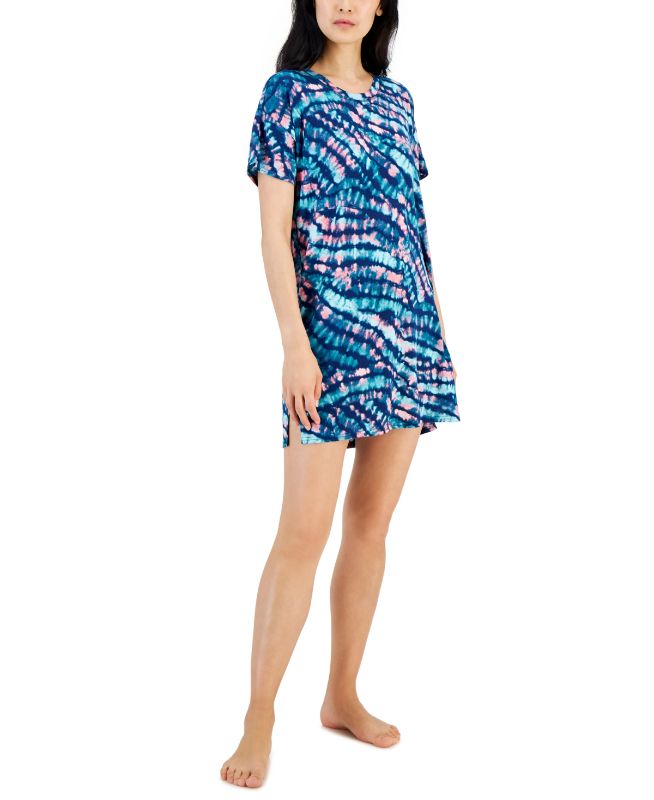 Photo 1 of SIZE M Jenni Women's Short-Sleeve Printed Sleepshirt