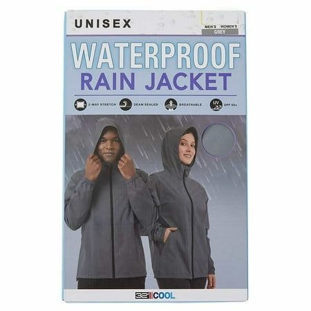 Photo 1 of MEN'S L / WOMEN'S XL 32º DEGREES 32 Degrees Lightweight UV Protection Waterproof Unisex Rain Jacket 