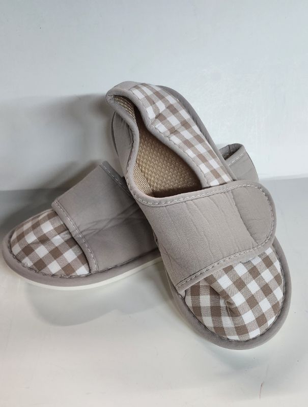 Photo 1 of SIZE 8.5-9 WOMEN'S HOUSE SLIPPERS VELCRO ADJUSTABLE