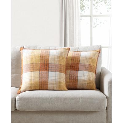 Photo 1 of Lacourte Brandon Plaid 2 Pack Decorative Pillows 20? X 20? Yellow