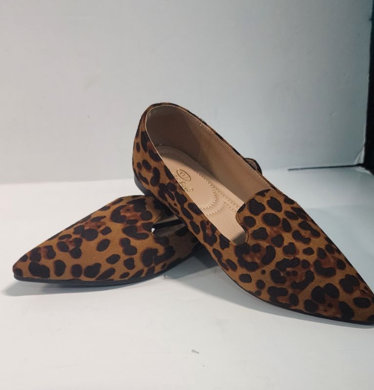 Photo 1 of SIZE 8-8.5 ANIMAL PRINT FLAT WOMEN'S SHOES