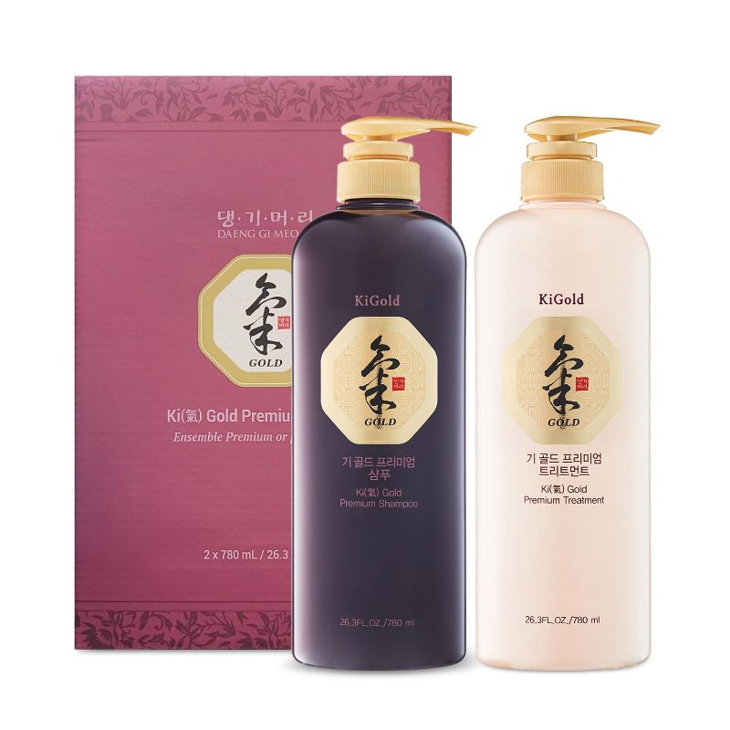 Photo 1 of Daeng Gi Meo Ri Ki Gold Premium Hair Set


Pure extract of 10 active medical plants decocted with a high concentration of Korean ginseng.Ancient medical beauty method Ki Gold energizing deeply cleans the scalp and hair.It eliminates dandruff and itching. 