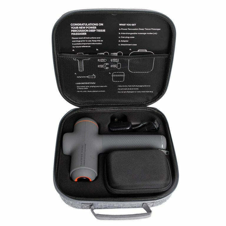 Photo 1 of Sharper Image Power Percussion Deep Tissue Massager Grey

The Sharper Image Power Percussion Deep Tissue Massager is the post-workout recovery tool you need and the muscle repairer you deserve. This state-of-the-art massager uses percussion to target sore
