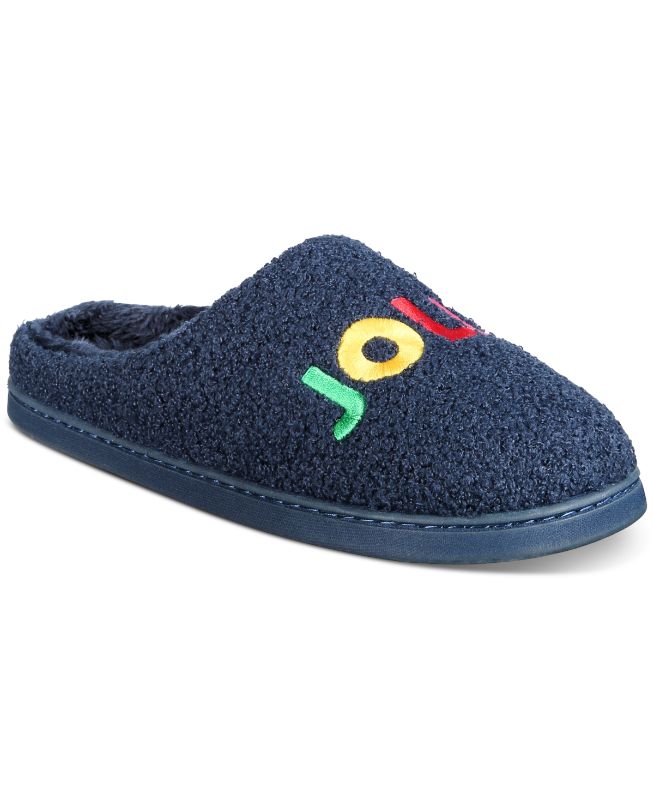 Photo 1 of Family Pajamas Men's Size 9-10 Jolly Closed-Toe Slippers