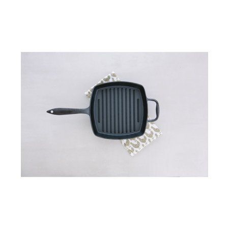 Photo 1 of Sedona Pro 10" Cast Iron Grill Pan 

Classic form is combined with the latest innovations in this Pro-style grill pan from Sedona. Ideal for grilling paninis, steaks, burgers and chicken as well as seafood and veggies, the pan provides superior heat distr