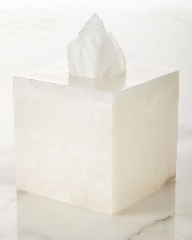 Photo 1 of Cassadecor Corden Alabaster Tissue Box Cover - White

Made from luxurious alabaster, the natural marbled veining of each unique piece of our Corden collection adds an artistic touch of elegance to the bathroom.
