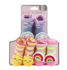 Photo 1 of Zak & Zoey 3-Pack Booties 3-12 Months