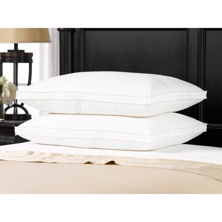 Photo 1 of Ella Jayne Gusseted Firm Plush Down Alternative Side/Back Sleeper 2-Pack Pillow, King - White