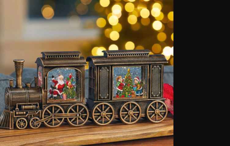 Photo 1 of HOLIDAY EXPRESS WATER GLOBES W/ GLITTER 2 PCS 