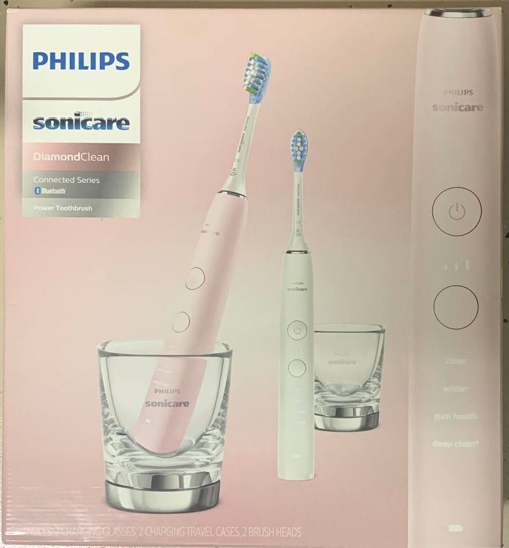 Photo 1 of Philips Sonicare HX9913 Diamond Clean Rechargeable Electric Toothbrush 2 Pack