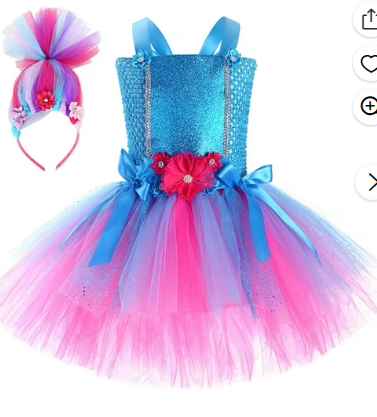 Photo 1 of 2T 4T Poppy Trolls costume 