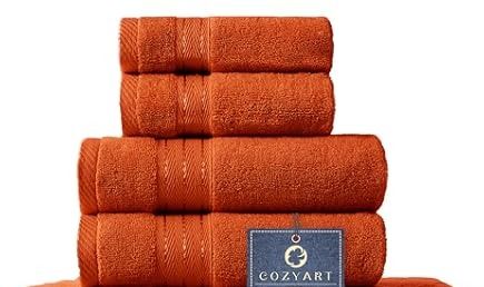 Photo 1 of Superior Egyptian Cotton Pile Hand Towel Set of 4, Ultra Soft Luxury Towels 2 face and 2 hand towels