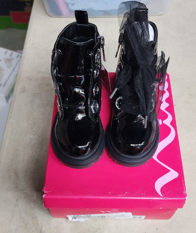 Photo 1 of Nina Toddler Size 7 Girls Chassy Fashion Ankle Boot - Black "BRAND NEW MISSING A LACE"