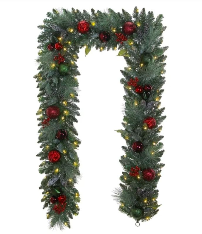 Photo 1 of 9 Ft Christmas Garland with lights