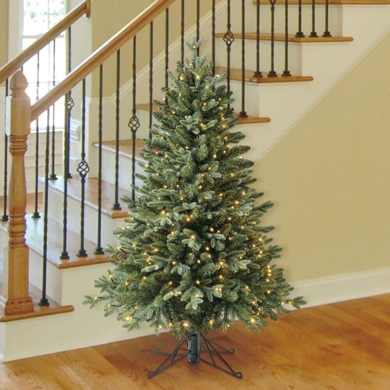 Photo 1 of 4' Pre-Lit Artificial Slim Style Christmas Tree with 240 Radiant Micro LED Light