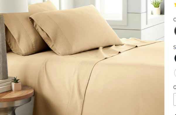 Photo 1 of California King Vilano Extra Deep Pocket Pleated Sheet Set