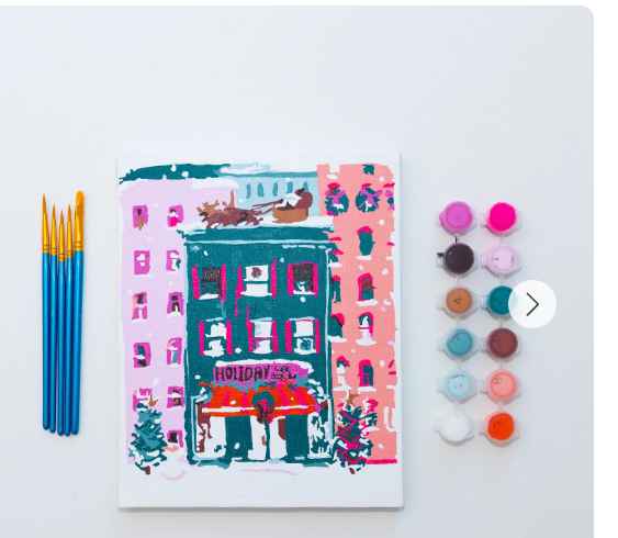 Photo 1 of Paint Anywhere Store
Holiday Bookstore by Nysha Lilly Paint by Numbers Framed Mini