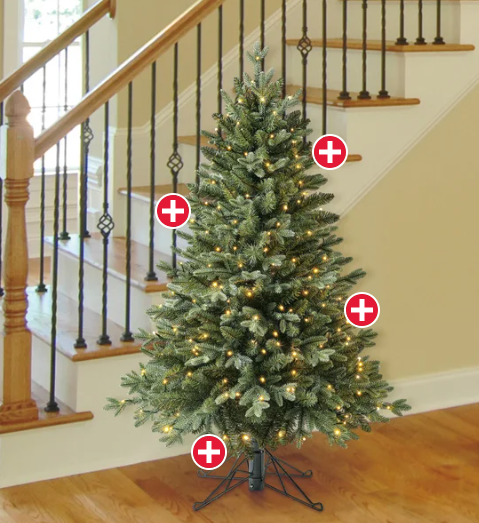 Photo 1 of 4' Pre Lit Aspen Micro LED Tree
Features:
240 LED lights
1,000 tips
0.79 m (31 in.) diameter