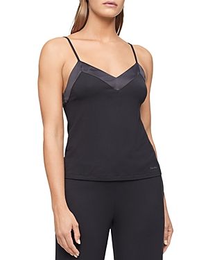 Photo 1 of Calvin Klein Women S Modal Satin Lounge and Sleep Camisole Shirt - Black - Small Small