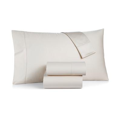 Photo 1 of Charter Club Solid 550 Thread Count 100% Cotton 3-Pc. Sheet Set, Twin Xl - Parchment