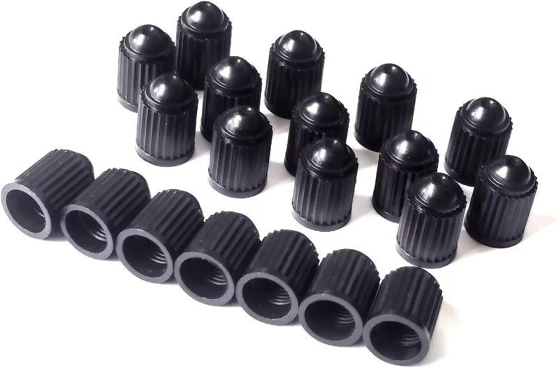 Photo 1 of (20 Pack) Tire Stem Valve Caps, with O Rubber Ring, Universal Stem Covers for Cars, SUVs, Bike and Bicycle, Trucks, Motorcycles, Airtight Seal Heavy Duty (Black)
