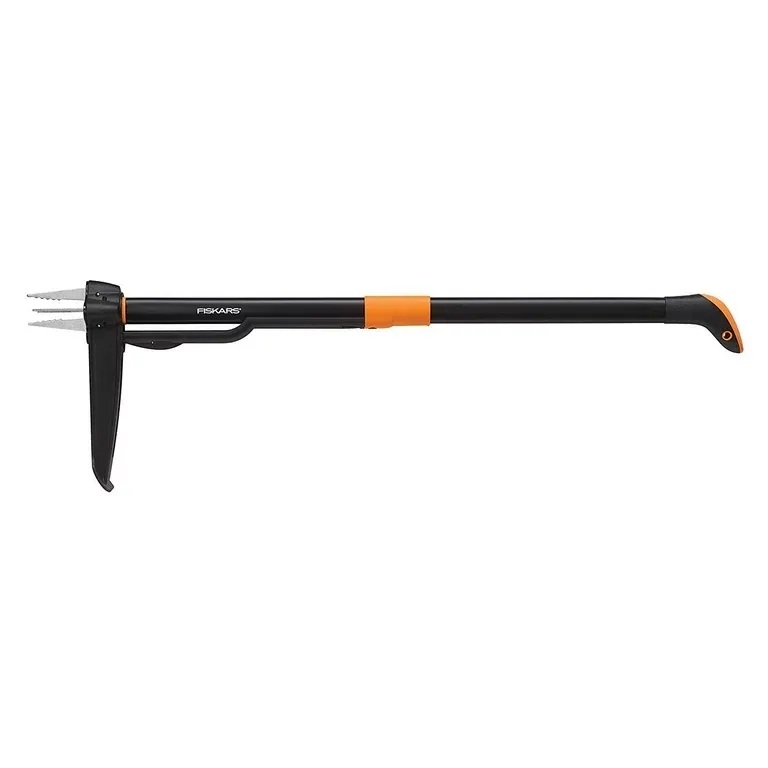 Photo 1 of Fiskars 4-Claw Stand Up Weeder - Gardening Hand Weeding Tool with 39" Long Ergonomic Handle - Black

