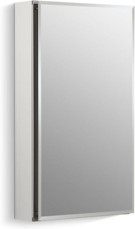 Photo 1 of KOHLER CB-CLC1526FS 15" W x 26" H Single-Door Bathroom Medicine Cabinet with Mirror, Recessed or Surface Mount Bathroom Wall Cabinet, Beveled Edges
