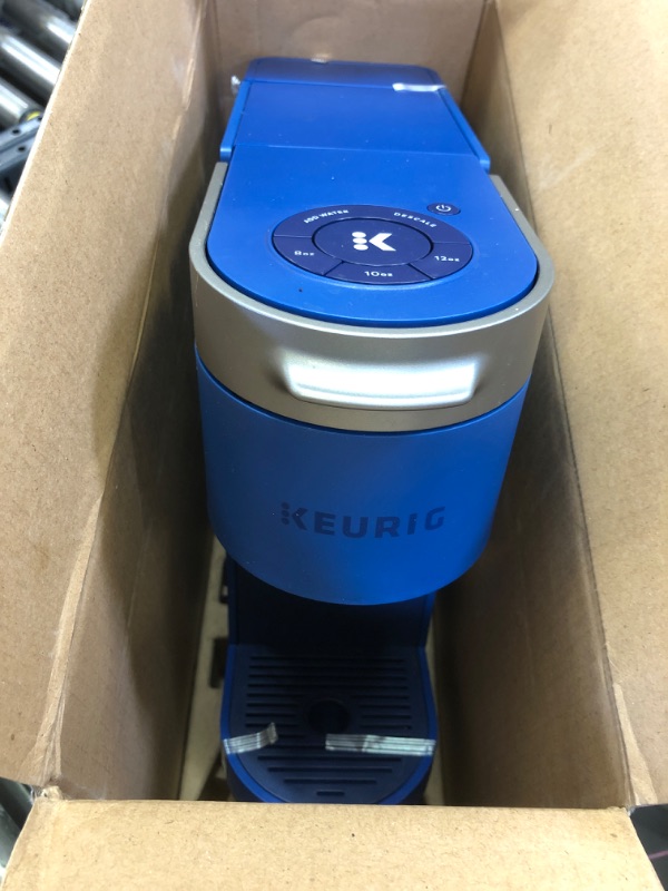 Photo 2 of Keurig K-Slim Single Serve K-Cup Pod Coffee Maker, Featuring Simple Push Button Controls And MultiStream Technology, Twilight Blue Twilight Blue Coffee Maker