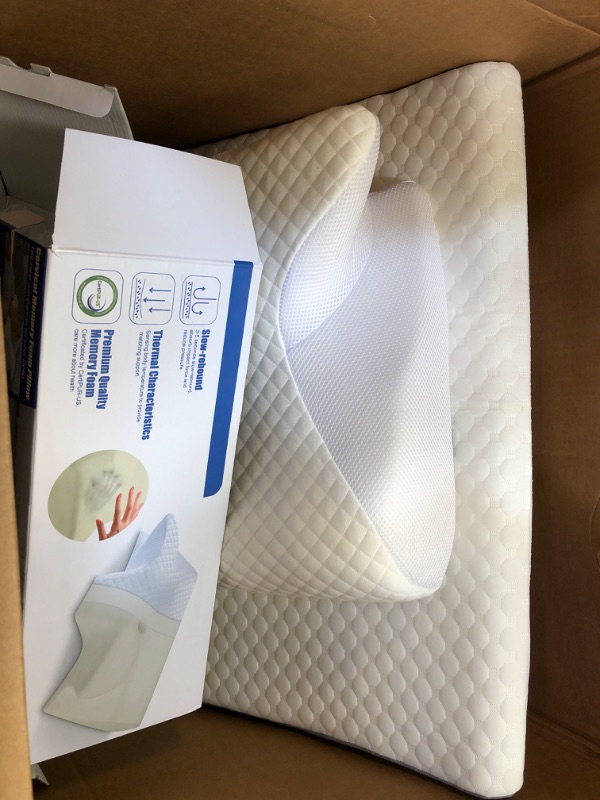 Photo 2 of Forias Wedge Pillow for Sleeping 7.5" Bed Wedge Pillow for After Surgery Triangle Pillow Wedge for Acid Reflux Gerd Snoring Bed Elevation, Air Layer Wedge Cover | Memory Foam Top-Only One Wedge Pillow