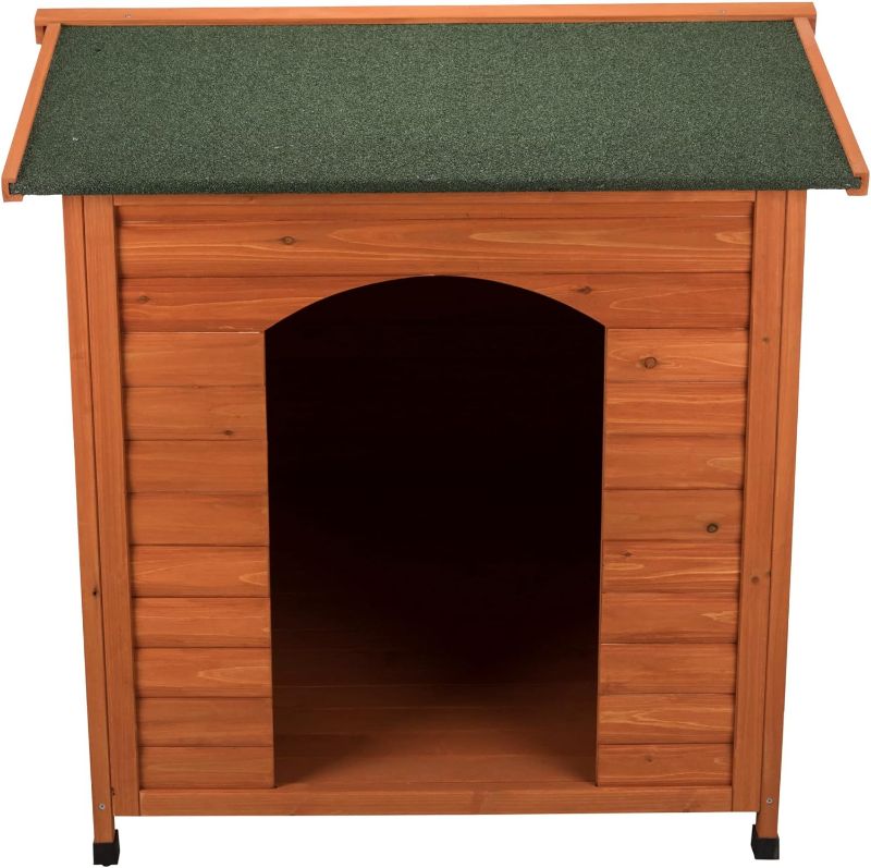 Photo 1 of TRIXIE XXL Natura Classic Outdoor Dog House, Weatherproof Finish, Elevated Floor, Brown