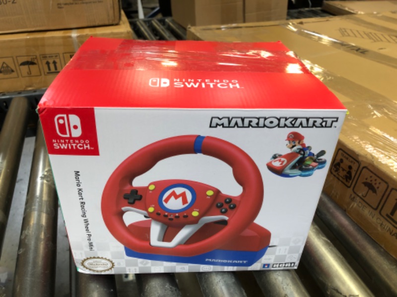 Photo 3 of Hori Nintendo Switch Mario Kart Racing Wheel Pro Mini By - Officially Licensed By Nintendo - Nintendo Switch